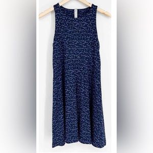 New Without Tags Athleta Santorini Thera Printed Dress In Blue, Women’s XS